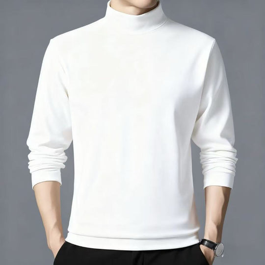 Herren-Strickpullover mit Stehkragen, wärmend und elastisch
