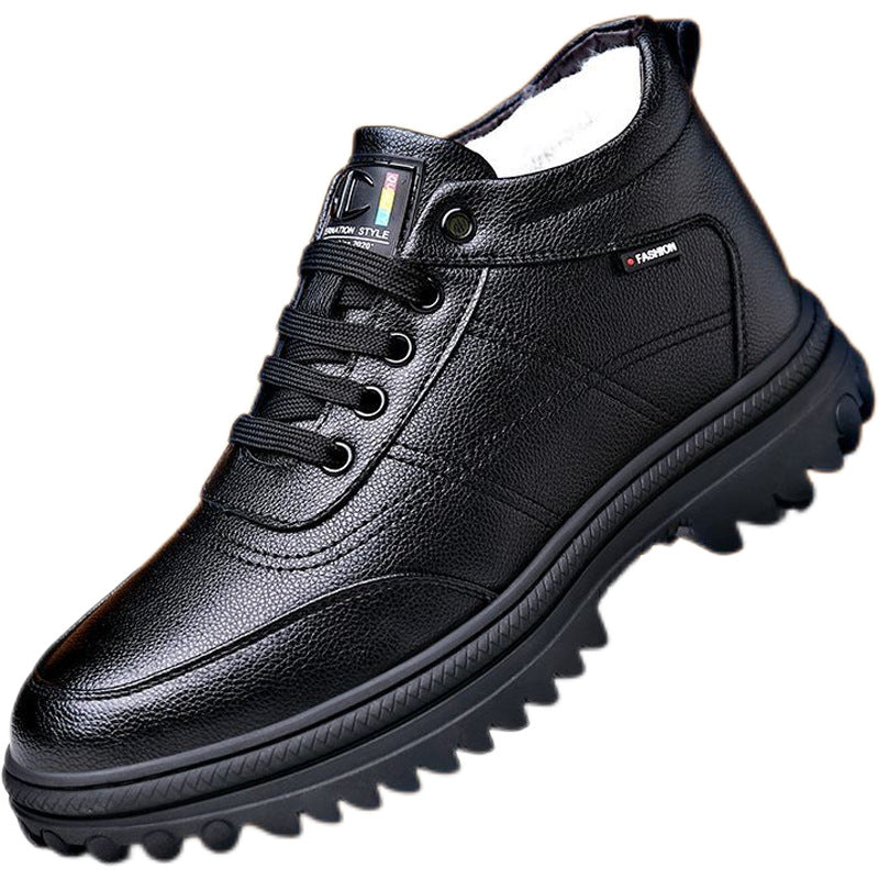 Gefütterte Herren-Winterstiefel, warm und bequem