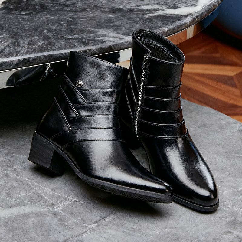 Herren-Chelsea-Stiefel mit dezenter Erhöhung