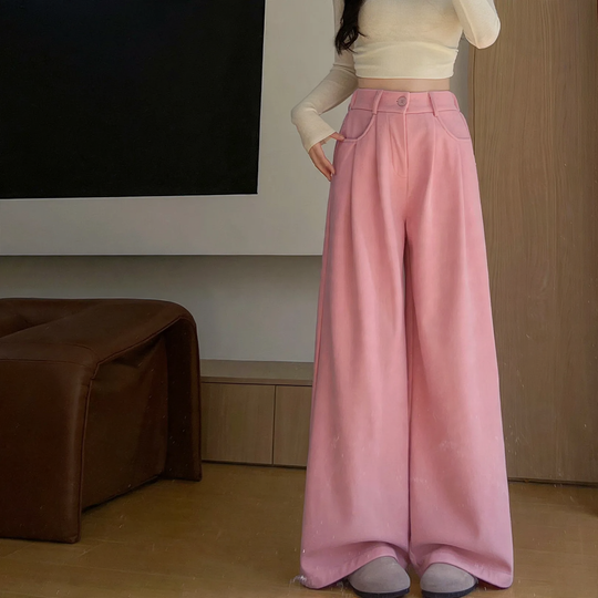 Damen-Cordhose, weit geschnitten, verschiedene Farben