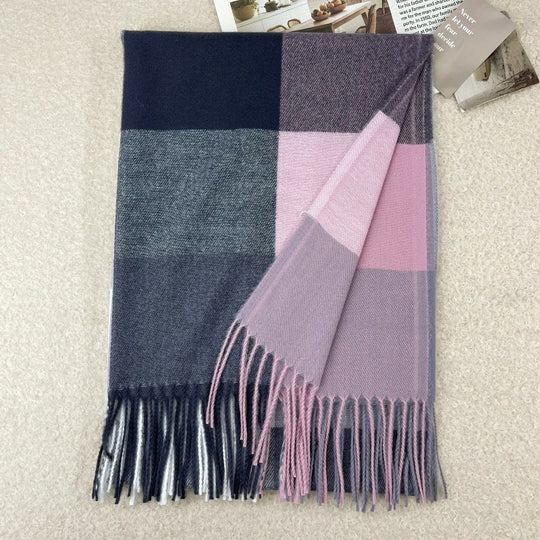 Karierter Schal aus Kaschmir-Imitat, 65x180cm