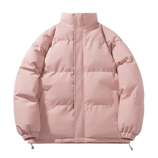 Herren-Steppjacke, wendbar, Stehkragen, lockere Passform