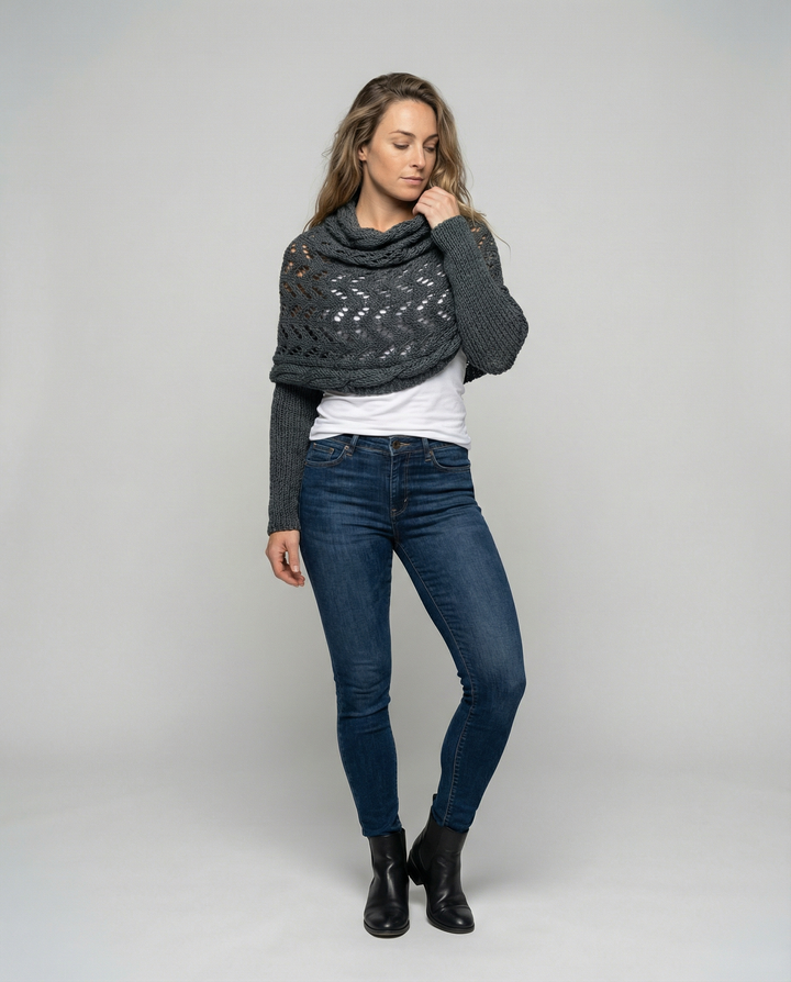Bequemer Strickschal Damen