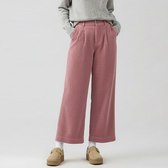 Lockere Cord-Culotte aus reiner Baumwolle