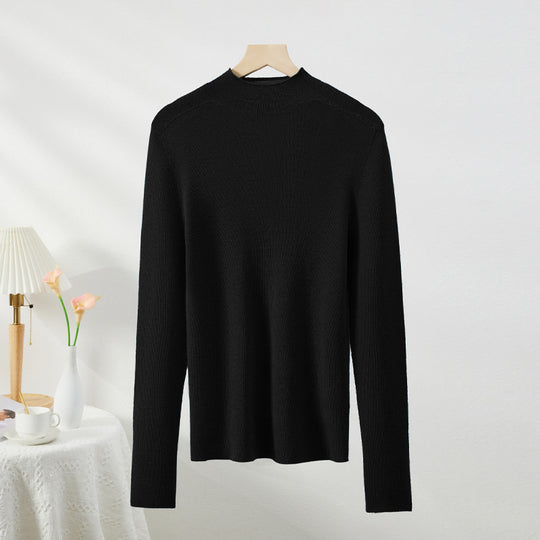 Damen-Rollkragenpullover aus Merinowolle