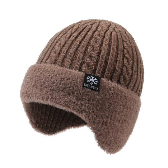 Winter-Set: Strickmütze und Schal, gefüttert
