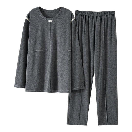 Herren-Pyjama-Set aus Modal, langärmelig