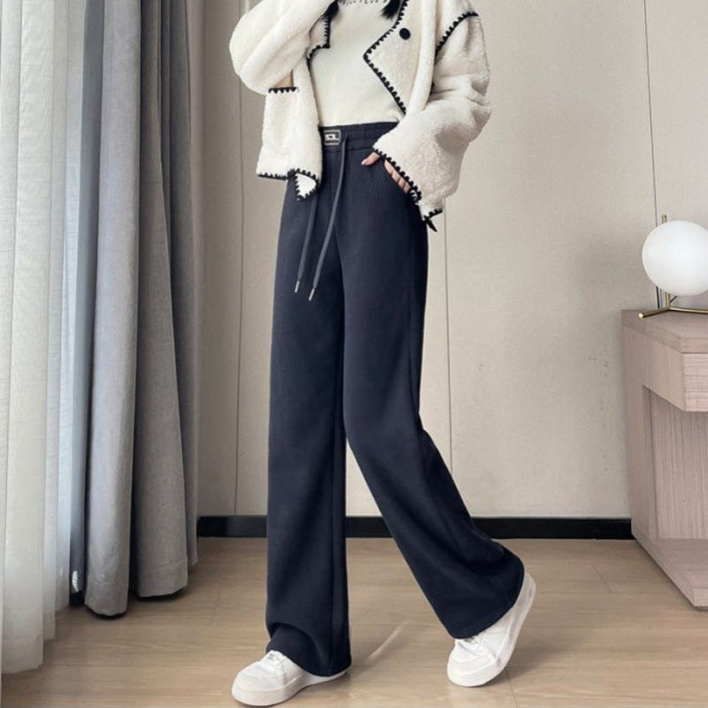 Gefütterte Cord-Weithose für Damen, extra warm