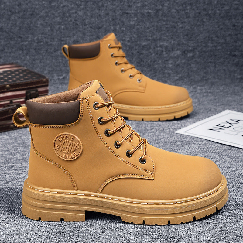 Gefütterte Herren-Worker-Stiefel, wasserdicht