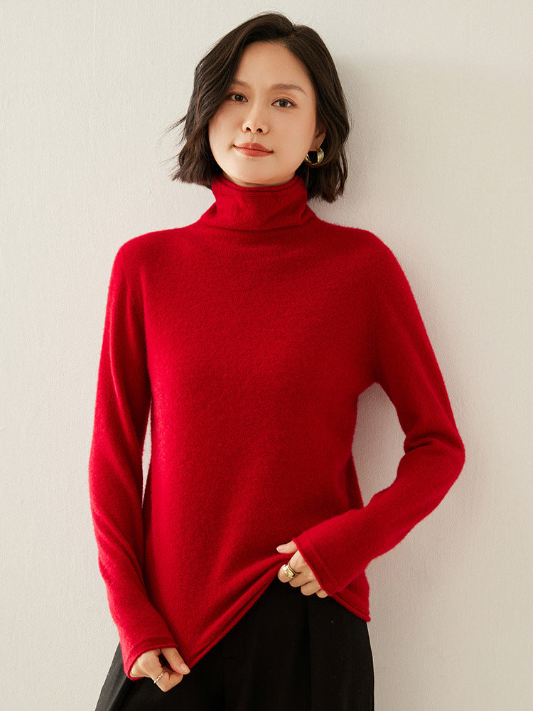 Kaschmir-Pullover mit Rollkragen
