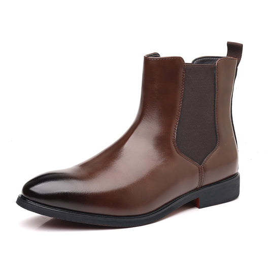 Elegante Herren-Chelsea-Stiefel, spitz zulaufend