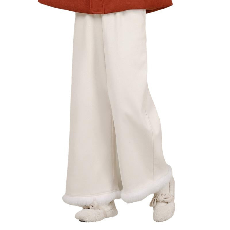 Damen-Cordhose im japanischen Stil, knöchellang