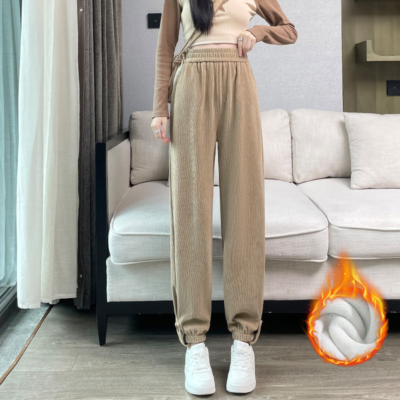 Damen-Cord-Cargohose, lässiger Schnitt