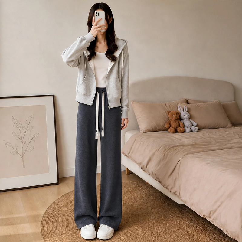 Gefütterte Damen-Cordhose mit Lammfleece-Optik