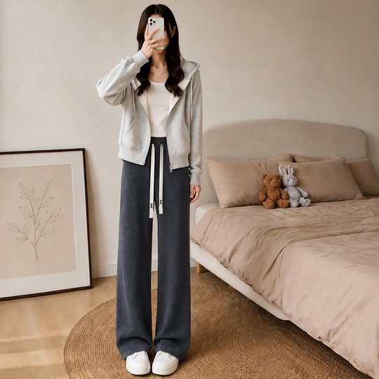 Gefütterte Damen-Cordhose mit Lammfleece-Optik
