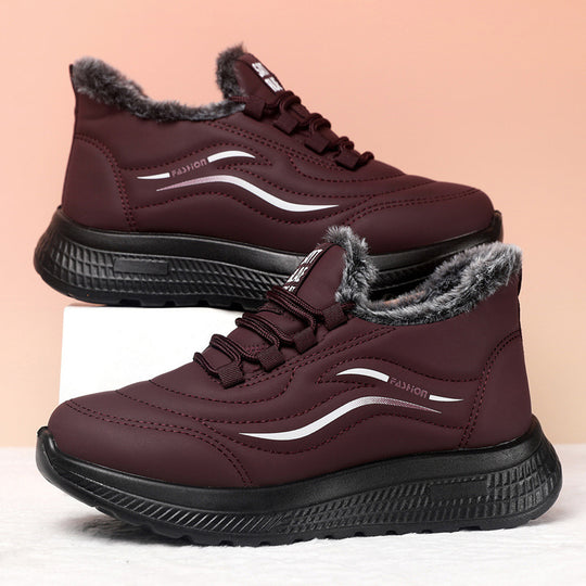 Gefütterte Herren-Winterstiefel mit dicker Sohle