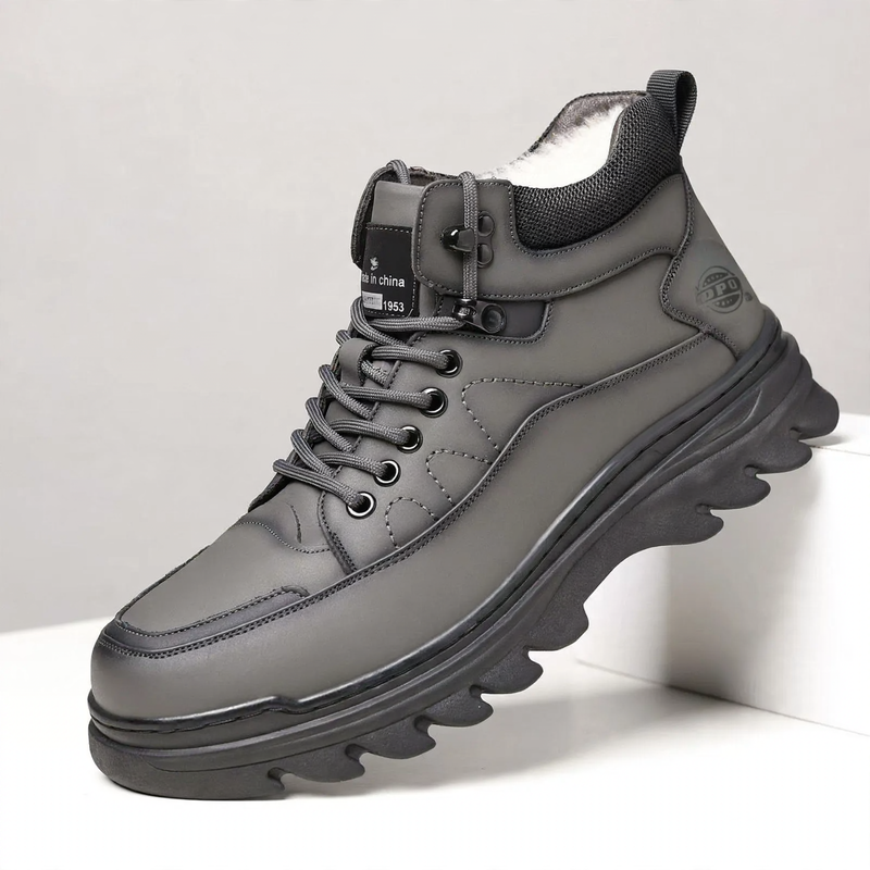 Gefütterte Herren-Winterstiefel, rutschfest