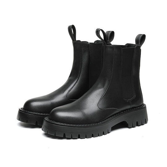 Herren-Chelsea-Stiefel, knöchelhoch, mit Absatz