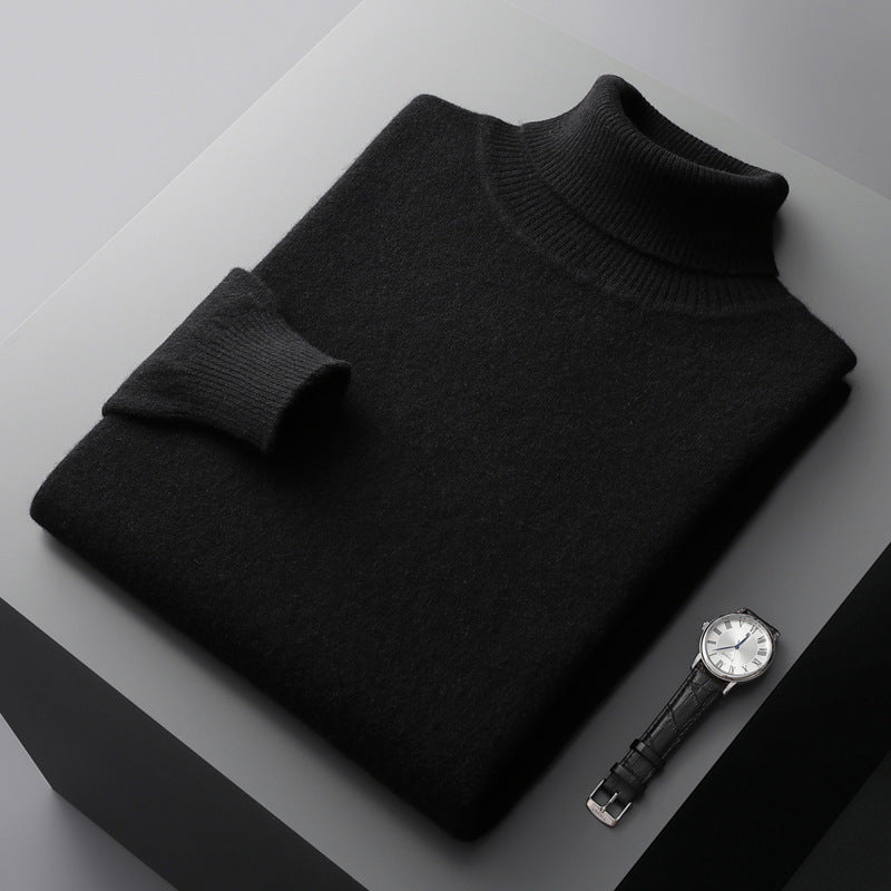 Herren-Wollpullover, Rollkragen, 100% Wolle