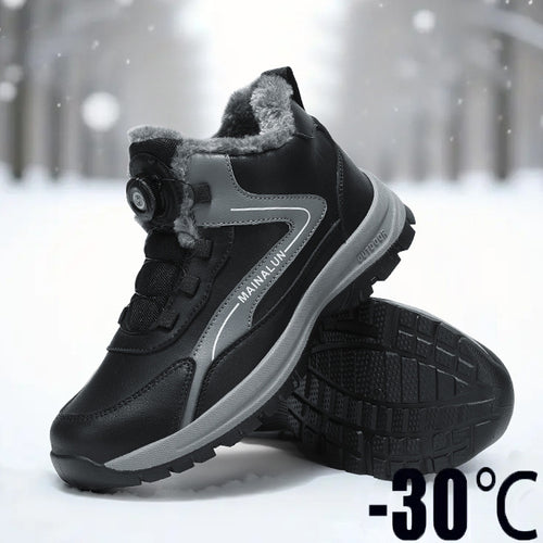 Gefütterte Herren-Winterstiefel, rutschfest und warm