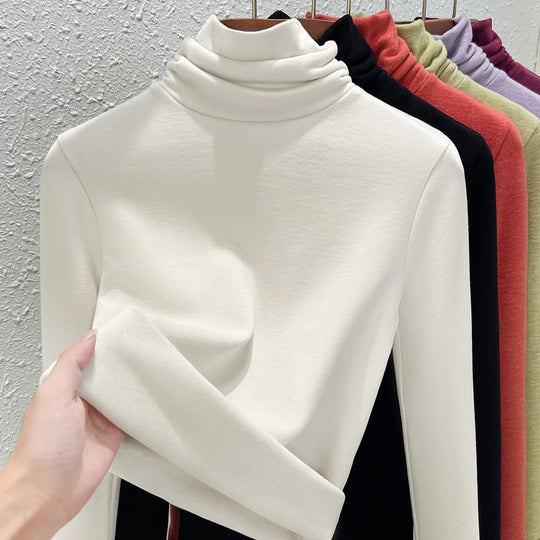 Damen-Thermo-Shirt mit Stehkragen, gefüttert
