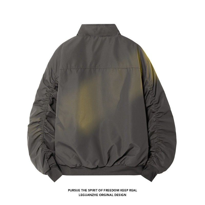 Herren-Fliegerjacke, gefüttert, im Vintage-Stil