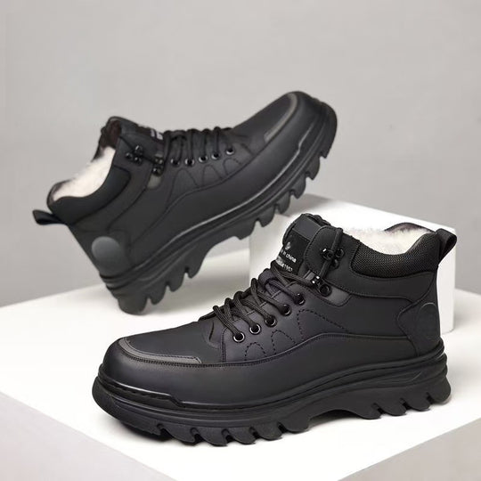 Gefütterte Herren-Winterstiefel, rutschfest