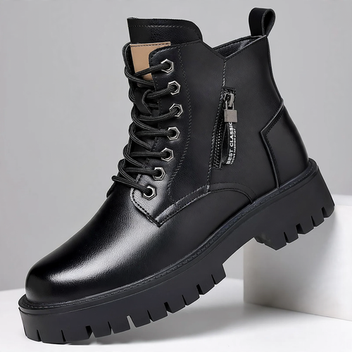 Gefütterte Herren-Winterstiefel, wasserabweisend