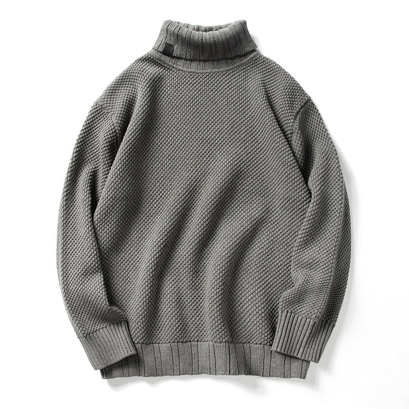 Herren-Strickpullover mit Rollkragen im Retro-Stil
