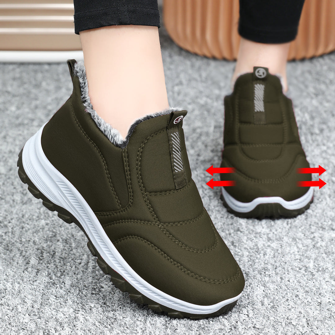 Gefütterte Winterstiefel für Damen und Herren, rutschfest