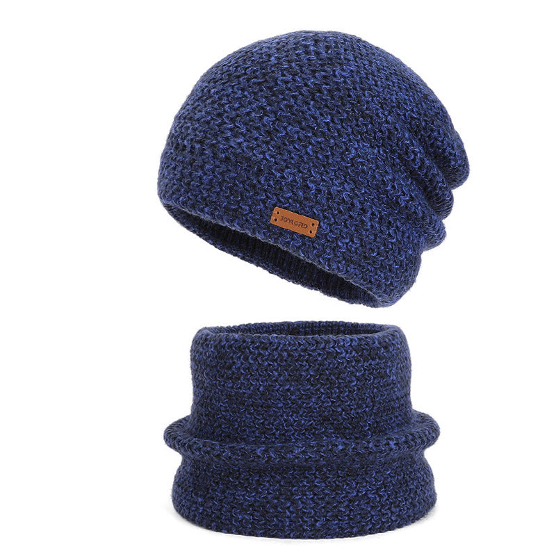 Damen-Winterset: Strickmütze und Schal mit Futter