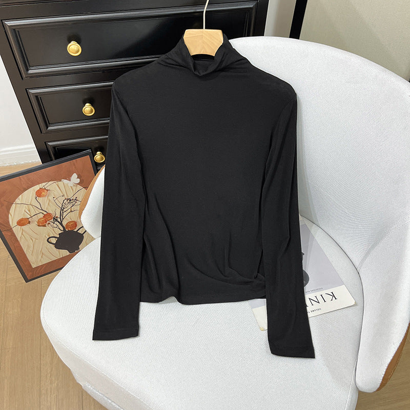 Damen-Rollkragenpullover aus Kaschmir-Mischgewebe
