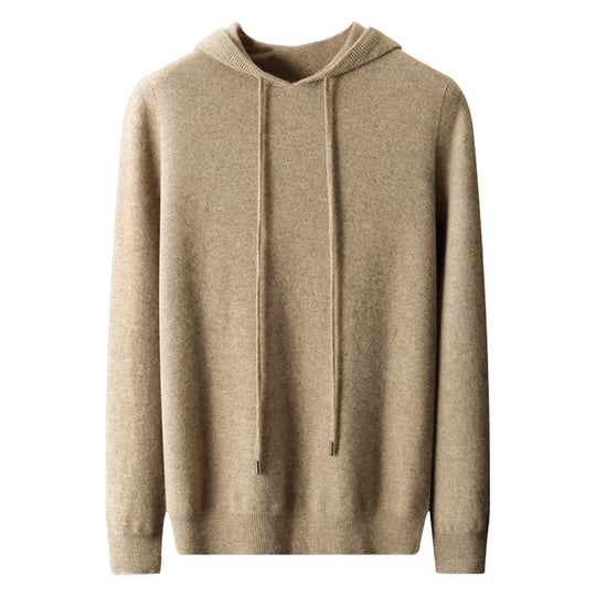 Herren-Kapuzenpullover aus Kaschmir-Wolle-Mix