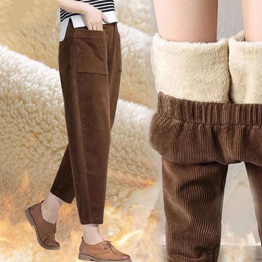 Damen-Cordhose im Harem-Stil