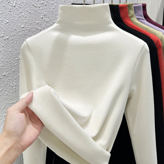 Damen-Thermo-Unterziehshirt, hochgeschlossen, gefüttert