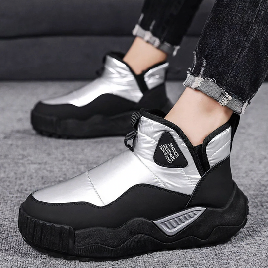 Gefütterte Herren-Winterstiefel, wasserabweisend, rutschfest