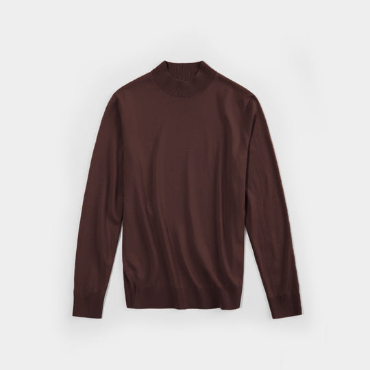 Herren-Strickpullover, maschinenwaschbar, Stehkragen