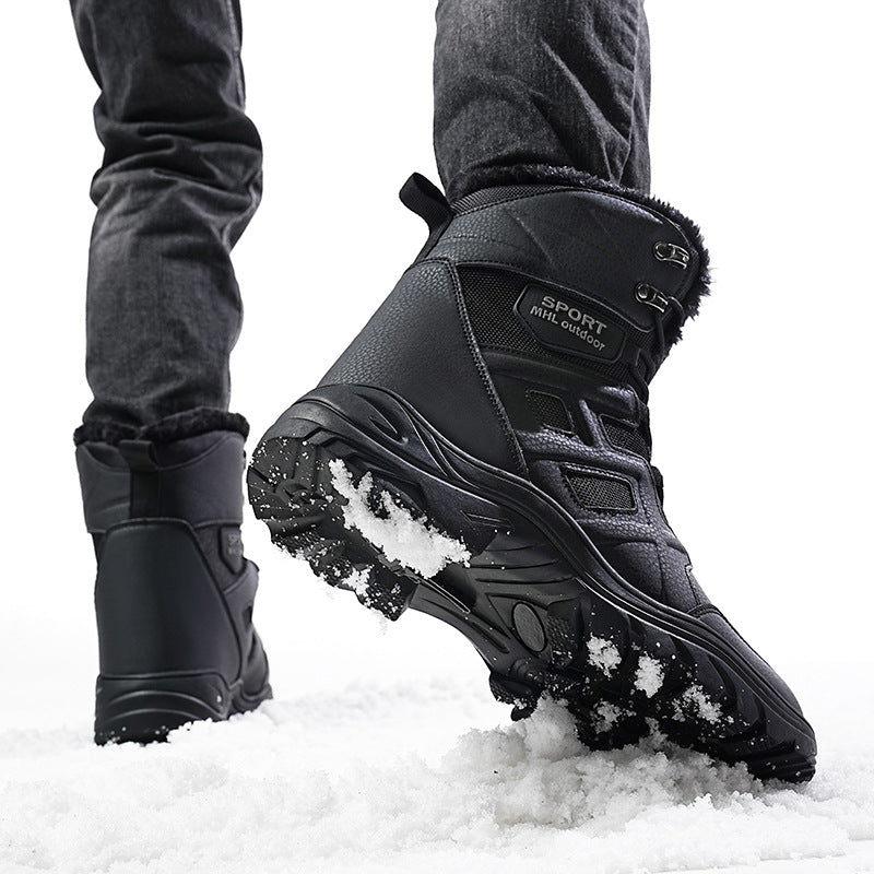 Herren-Winterstiefel, wasserabweisend, gefüttert