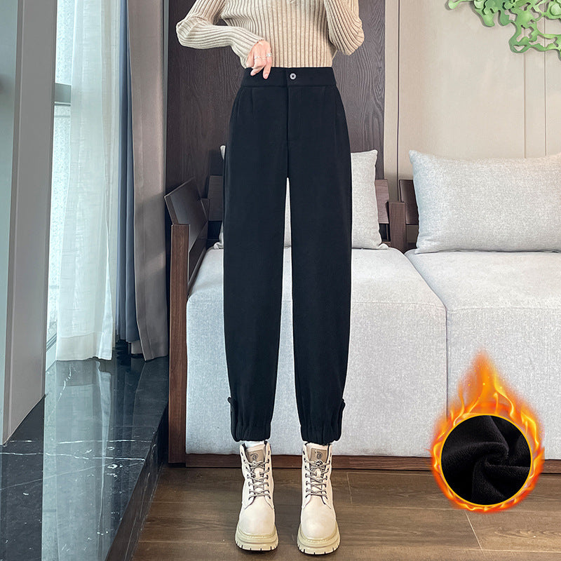 Damen-Freizeithose aus Cord mit Bündchen