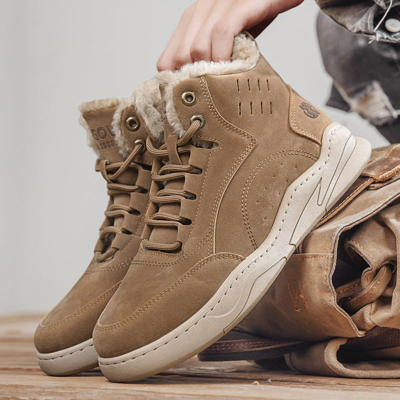 Gefütterte Herren-High-Top-Freizeitschuhe