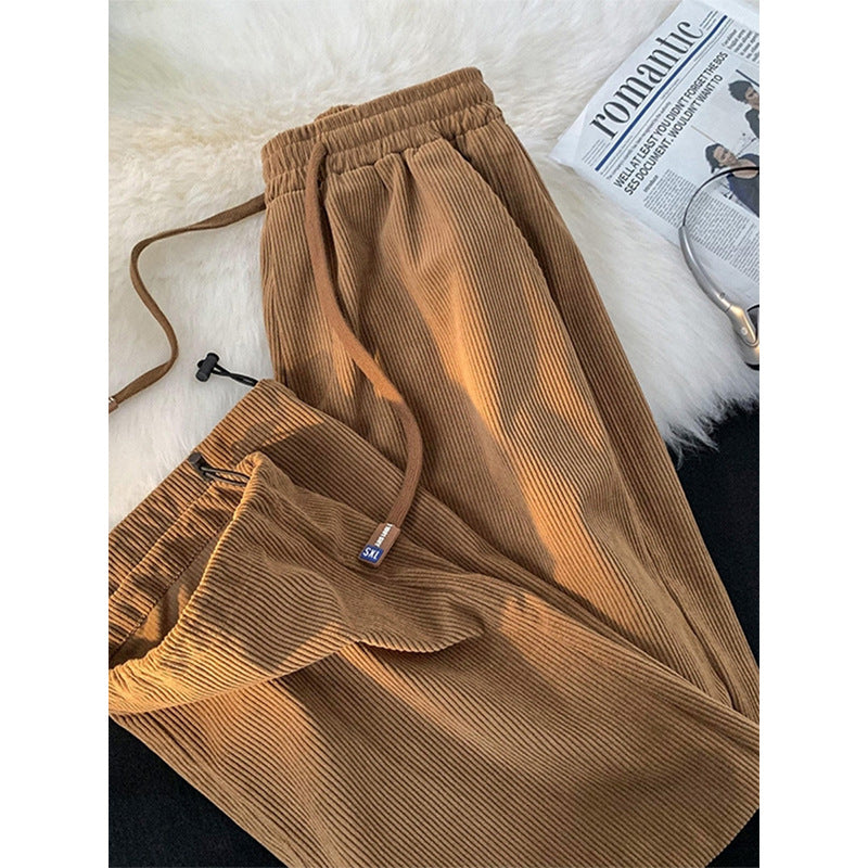 Kord-Freizeithose mit Kordelzug, gefüttert