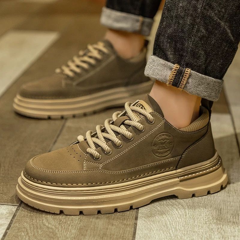 Herren-Stiefel im Vintage-Stil, knöchelhoch, PU