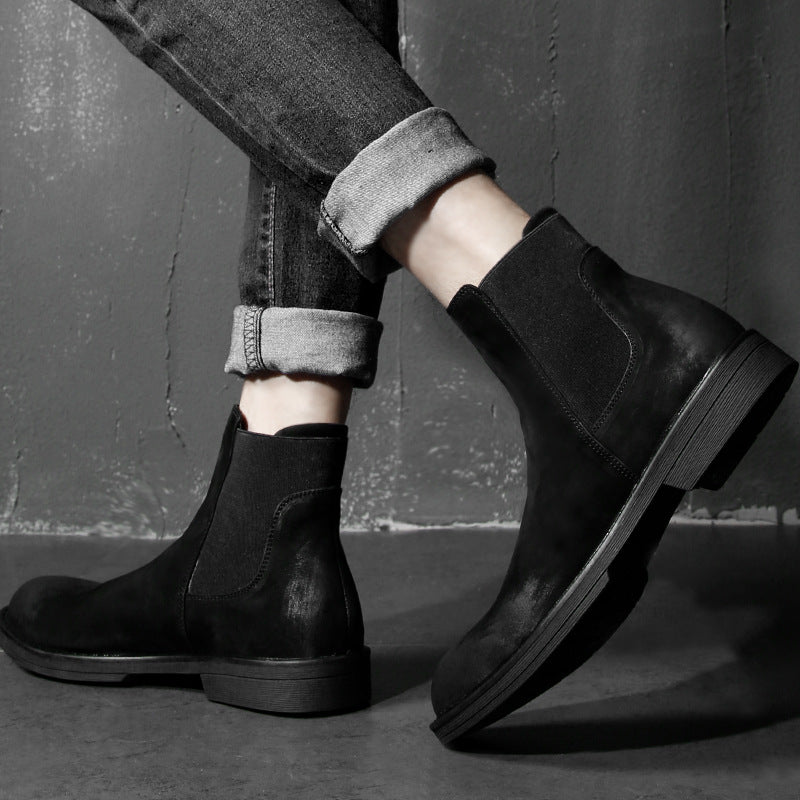 Herren-Chelsea-Stiefel aus Leder