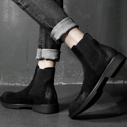 Herren-Chelsea-Stiefel aus Leder