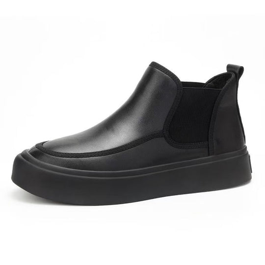 Herren-Chelsea-Stiefel aus Echtleder mit Warmfutter