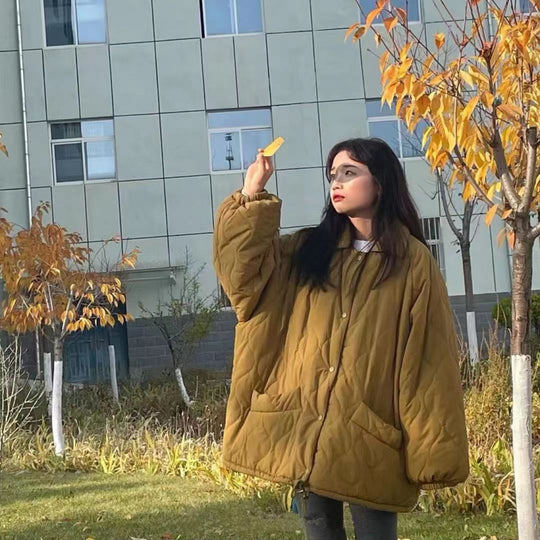 Gesteppte Winterjacke mit Lammfleece-Futter