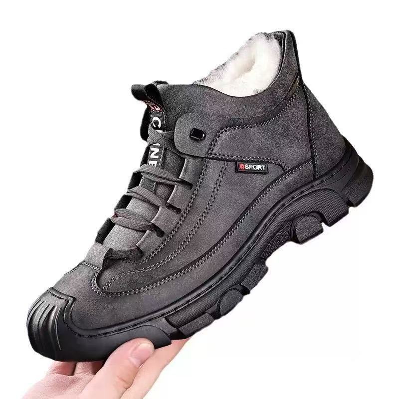 Gefütterte Herren-Winterstiefel, rutschfest