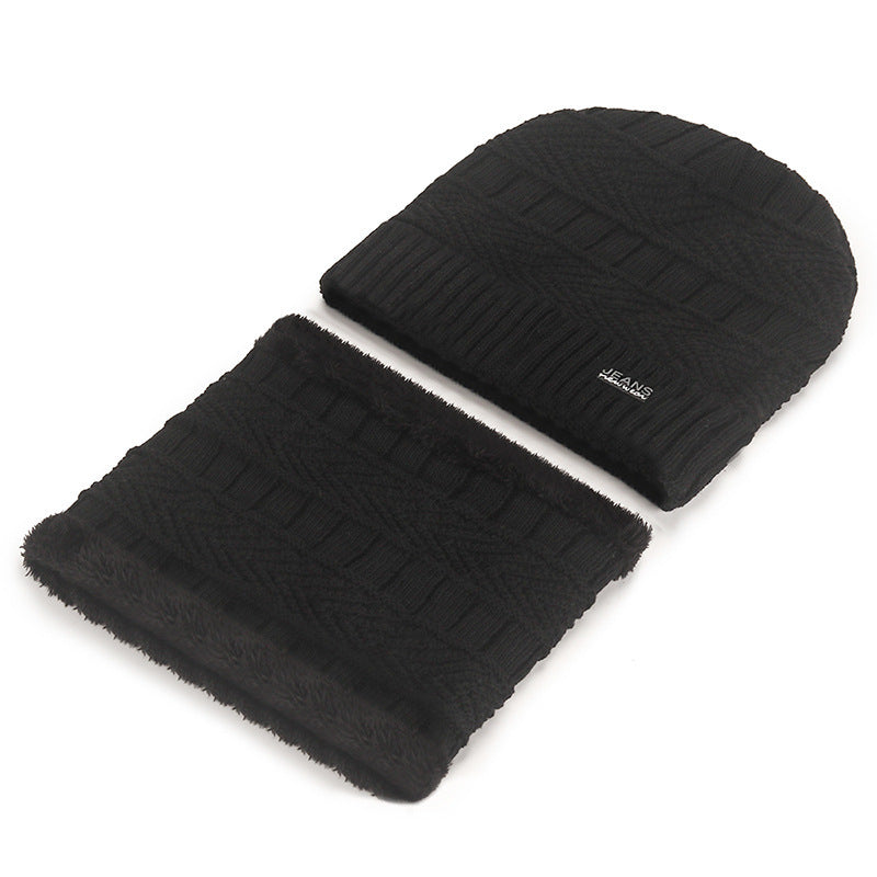 Strickmütze und Schal Set, gefüttert