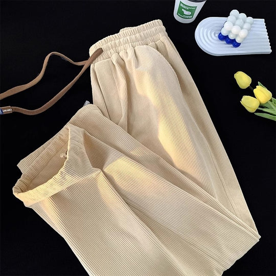 Kord-Freizeithose mit Kordelzug, gefüttert