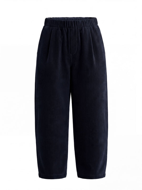 Damen-Cordhose mit elastischem Bund, konischer Schnitt
